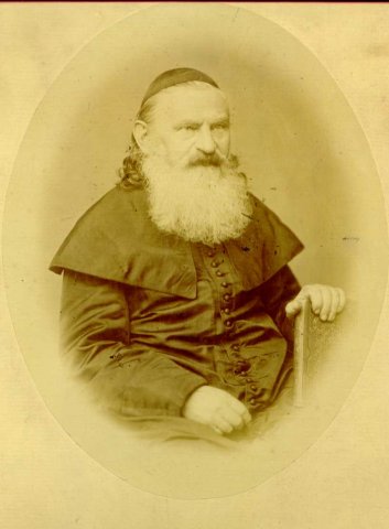 Löw Lipót (1811-1875) rabbi, a zsidóság egyenjogúsítási mozgalmának vezetője, a forradalom támogatója (Forrás: MZSL)
